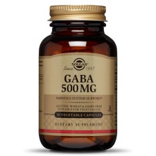 SOLGAR GABA 500MG, PROMOTES RELAXATION& NERVOUS SYSTEM SUPPORT 50CAPSULES