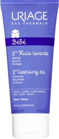 URIAGE BEBE 1st CLEANSING OIL. CLEANSES, NOURISHES AND PROTECTS 200ML
