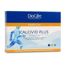 DIOCARE CALCIVID PLUS, CALCIUM- MAGNESIUM- ZINC& VITAMIN D3. FOR STRONG BONES& TEETH 30TABLETS