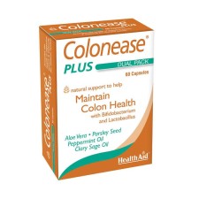 HEALTH AID COLONEASE PLUS, NATURAL SUPPORT TO HELP MAINTAIN COLON HEALTH 60CAPSULES