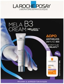 La Roche Posay Mela B3 Set Cream 30ml & Anthelios Uvmune 400 Spf50+ 15ml