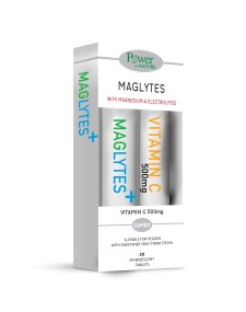 Power Of Nature Maglytes 20 Effervescent Tablets & Vitamin C 500mg ...