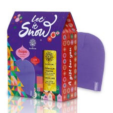 Garden Let It Snow Set Body Lotion Lemon 500ml & Purple Beanie