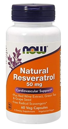 Now Foods - Natural Resveratrol 50mg x 60 Veg Capsules
