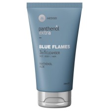 PANTHENOL EXTRA BLUE FLAMES 3IN1 CLEANSER FACE, BODY & HAIR 200ML