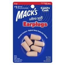 Macks Ultra Soft Foam Earplugs 3 pairs