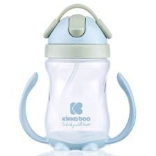 KIKKA BOO SIPPY CUP WITH STRAW BLUE