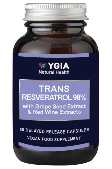 Ygia Trans Resveratrol 98% Grape Seed & Red Wine 60 Capsules