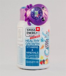 Swiss Energy Health Growth Vitamins x 60 Gummies With Watch