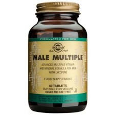 Solgar Male Multiple x 60 Tablets - Advanced Multiple Vitamin & Mineral Formula For Men With Lycopene