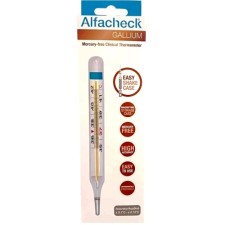 Alfacheck Gallium Thermometer, Κλινικό Αναλογικό Θερμόμετρο Χωρίς Υ...