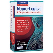Lamberts Neuro-Logical x 60 Capsules - PEA (palmitoylethanolamide) + Vitamins B1, B6 & B12