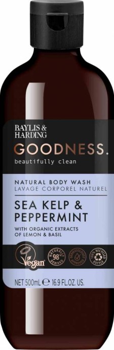 Baylis & Harding Natural Body Wash Sea Kelp & Peppermint 500ml