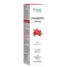 Power Of Nature Cranberry Stevia 500mg 20 Effervescent Tablets