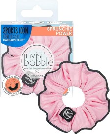 Invisibobble spiral hair ring meets sprunchie power pink mantra