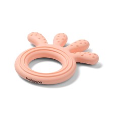 Babyono Silicone Teether Octopus Pink
