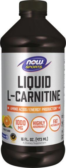 Now Sports - Liquid L-Carnitine 1000mg Citrus Flavor x 473ml
