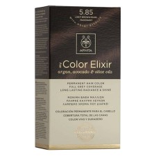 Apivita My Color Elixir Permanent Hair Color Kit Light Brown Pearl Mahogany No 5.85