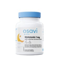 Osavi Melatonin 1mg With Valerian & Lemon Balm 60 Vegetable Caps