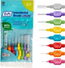 TePe Interdental Brush Mixed Pack Size 0-7 x 8 Pieces