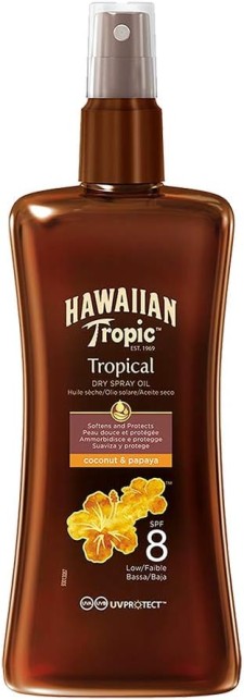 Hawaiian Tropic Protective Dry Spray Oil SPF8 200ml