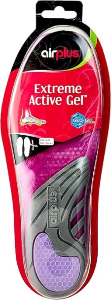 Airplus Extreme Active Gel Insoles For Women Size 37-45 Eu.