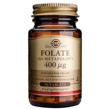 Solgar Folate (As Metafolin) 400μg - Folic Acid - For Psychological & Prenatal Support