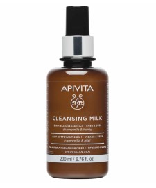 Apivita 3 In 1 Cleansing Milk For Face & Eyes x 200ml