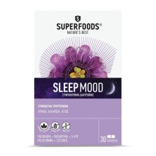 SUPERFOODS SLEEPMOOD 30 CAPSULES, SUPERFOODS BLEND IN PROPER RATION FOR IMMEDIATE ONSET OF SLEEP 
