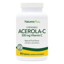 Naturesplus Acerola-C Chew 500 90s, Συμπλήρωμα διατροφής με βιταμίνη C
