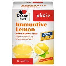 Doppelherz Immuntive Lemon With Vitamin C + Zinc x 10 Sachets