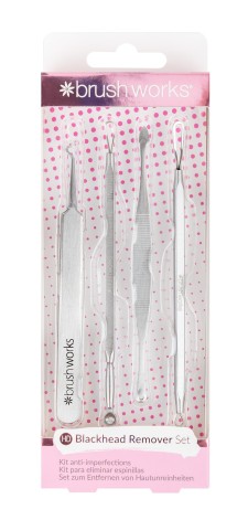 Brushworks Blackhead Remover Set 4pcs