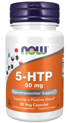 Now Foods - 5-HTP 50mg x 30 Capsules