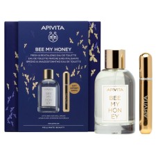 Apivita Bee My Honey Eau De Toilette 100ml + Refilable Perfume Spray 8ml Gift Set