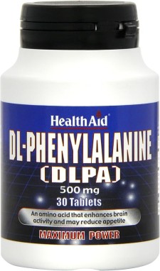 Health Aid DL-Phenylalanine (DLPA) 500mg x 30 Tablets