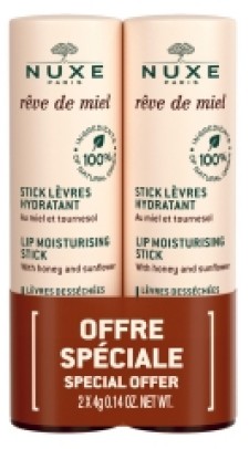 Nuxe Reve De Miel Lip Moisturizing Stick 2x4g