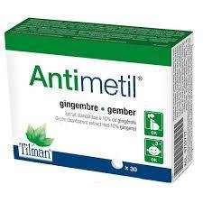 TILMAN ANTIMETIL. CONTAINS DRY EXTRACT OF GINGER. NATURAL FORMULA TO MAINTAIN AN OPTIMA DIGESTIVE BALANCE 30TABLETS