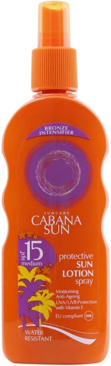 Cabana Sun Protective Sun Lotion Spray SPF15 200ml