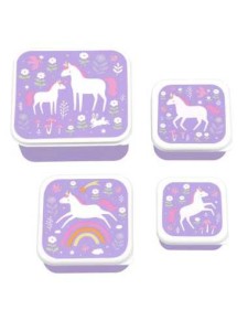 A Little Lovely Company Snack Box Set Unicorn A Little Lovely Company Snack Box Set Unicorn