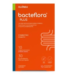 BACTEFLORA PLUS, HIGH CONCENTRATION OF BROAD SPECTRUM OF PROBIOTICS& PREBIOTICS FOR HEALTH AND SMOOTH BOWEL FUNCTION 10CAPSULES 