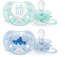 PHILIPS AVENT ULTRA SOFT PACIFIER 0-6m 2s SCF222/01 
