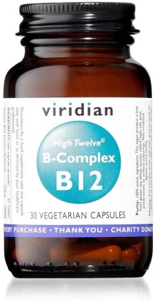 VIRIDIAN HIGH TWELVE VITAMIN B12 WITH B-COMPLEX 30 TABLETS