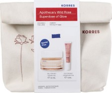 Korres Apothecary Wild Rose Cream 40ml + Eye Cream 15ml Pouch *