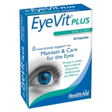 Health Aid EyeVit Plus x 30 Capsules - Maintain & Care For The Eyes