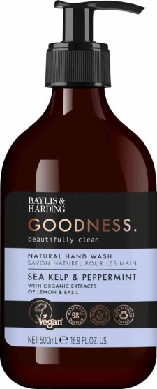Baylis & Harding Natural Hand Wash Sea Kelp & Peppermint 500ml