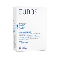 Eubos solid washing bar-blue, perfume free 125g