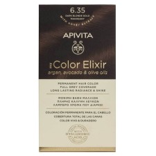 Apivita My Color Elixir Permanent Hair Color Kit Dark Blonde Gold Mahogany No 6.35