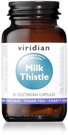 VIRIDIAN MILK THISTLE 30s, A POTENT LIVER PROTECTING SUBSTANCE