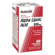 Health Aid Alpha Lipoic Acid 250mg x 60 Veg Capsules - Supports Brain, Muscle And Energy Co-Ordination