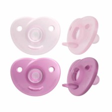 Philips Avent Soothie Silicons Pacifiers Girls 0-6m 2pieces SCF099/22